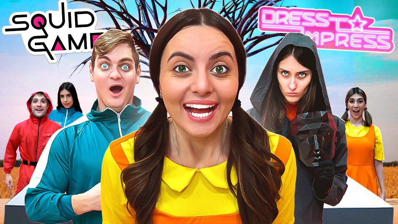 GIOCHIAMO A DRESS TO IMPRESS DI SQUID GAME 2 NELLA VITA REALE CON I NOSTRI AMICI!