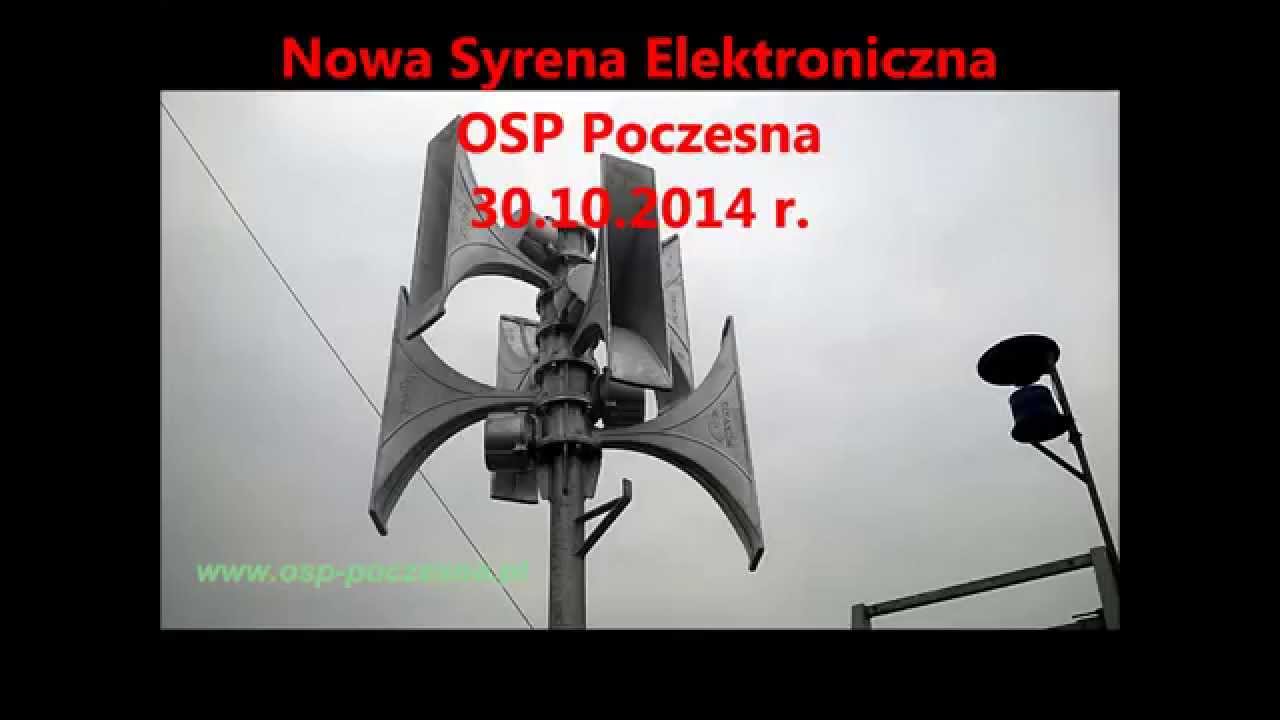 Nowa syrena elektroniczna OSP Poczesna - 30.10.2014r. selektywne wywoływanie DSP 50 i DTG 52