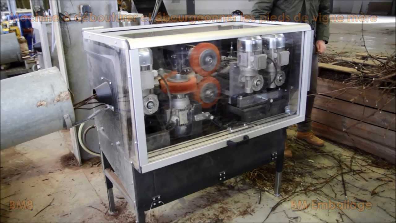 BM8 Machine automatique pour d&eacute;bouturer et &eacute;bourgeonner les pieds de vigne m&egrave;re - BM Emballage