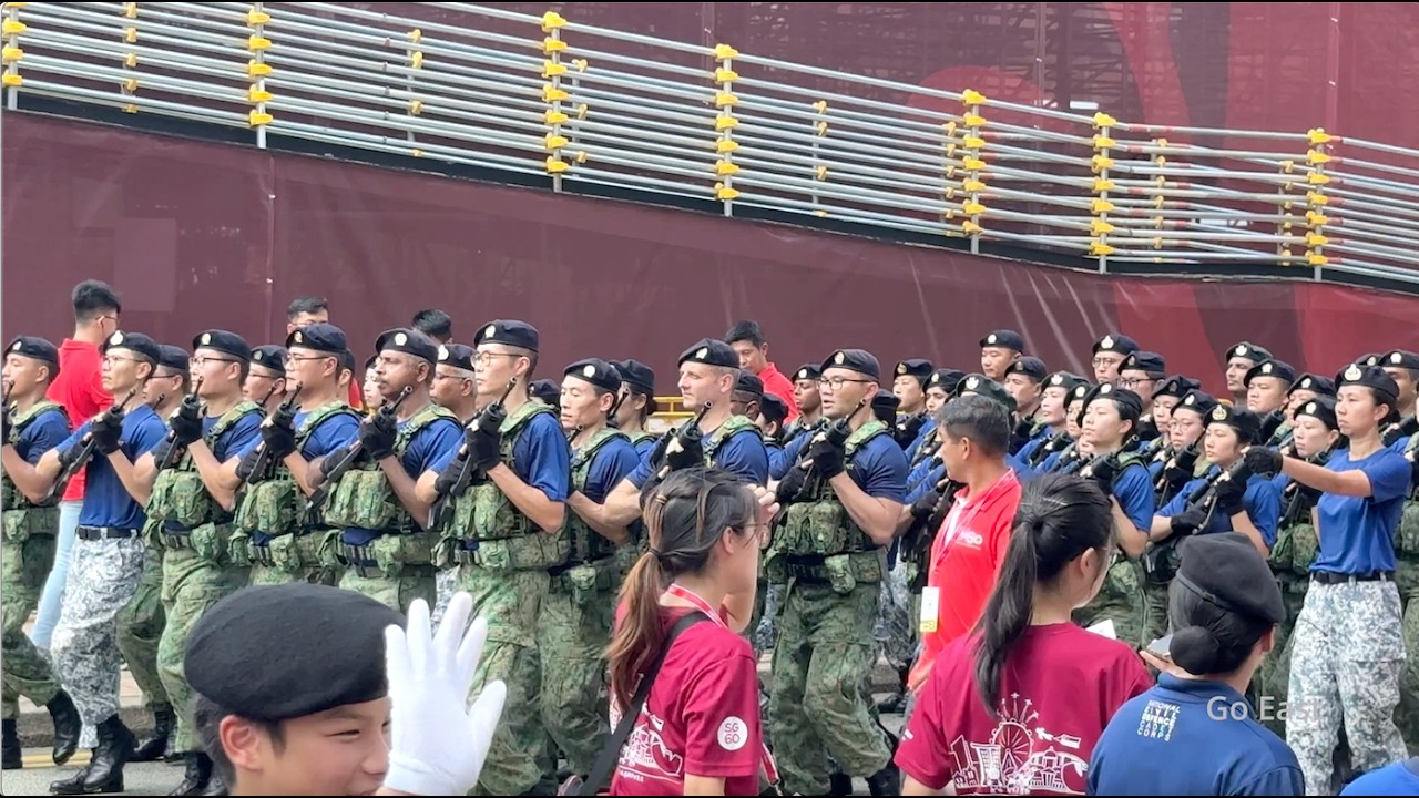 [4K] NDP 2025 Marching Contingents Practice under the Hot Sun