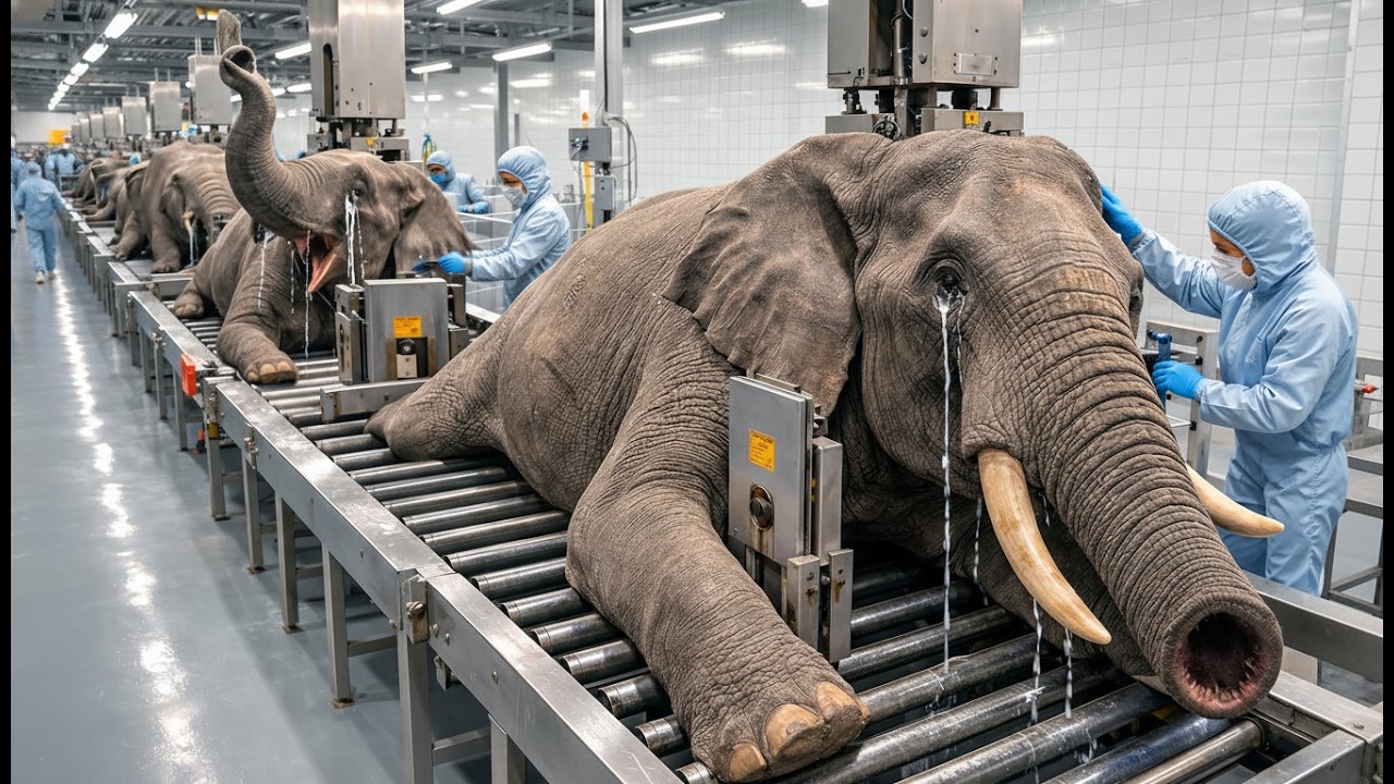 Inside the Elephant Leather Factory – How Massive Hides Become Luxury Leather Bags (Full Process)