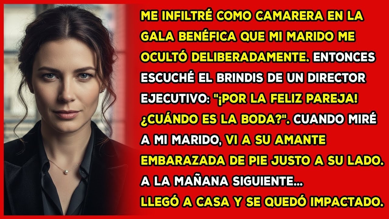Me colé en la gala ＂exclusiva＂ de mi marido como parte del personal  Lo pillé siéndome infiel