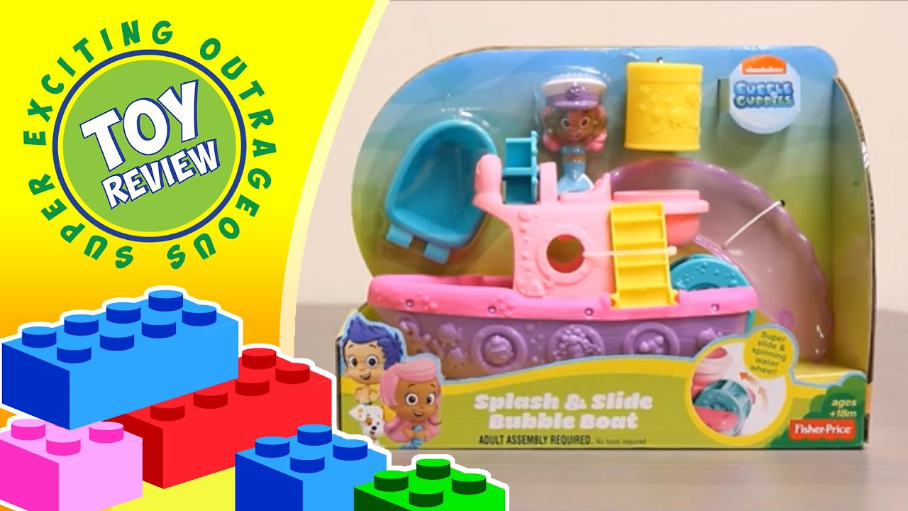 Splash And Slide Bubble Boat With Molly Bubble Guppies - Toy Review