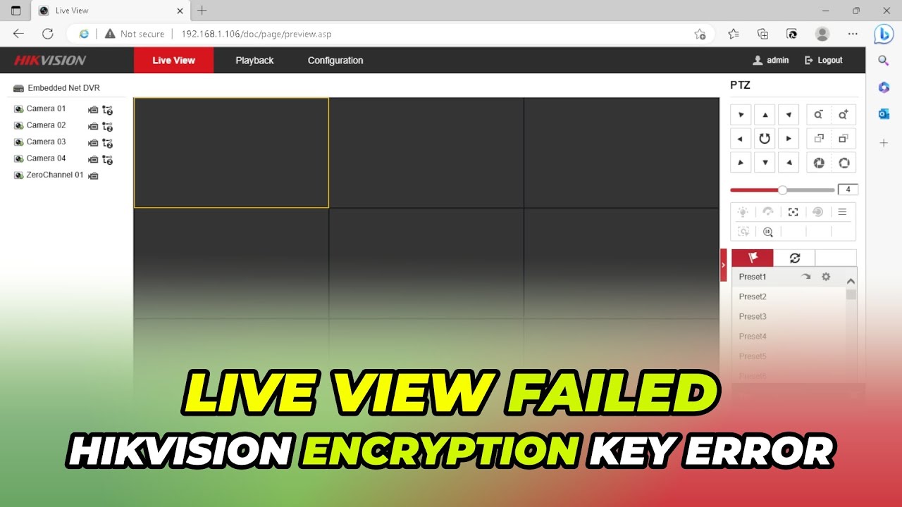 How To Fix Hikvision DVR Live View Issue in Web Browser