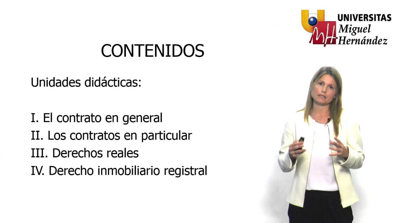 Presentación de la asignatura Derecho Civil II