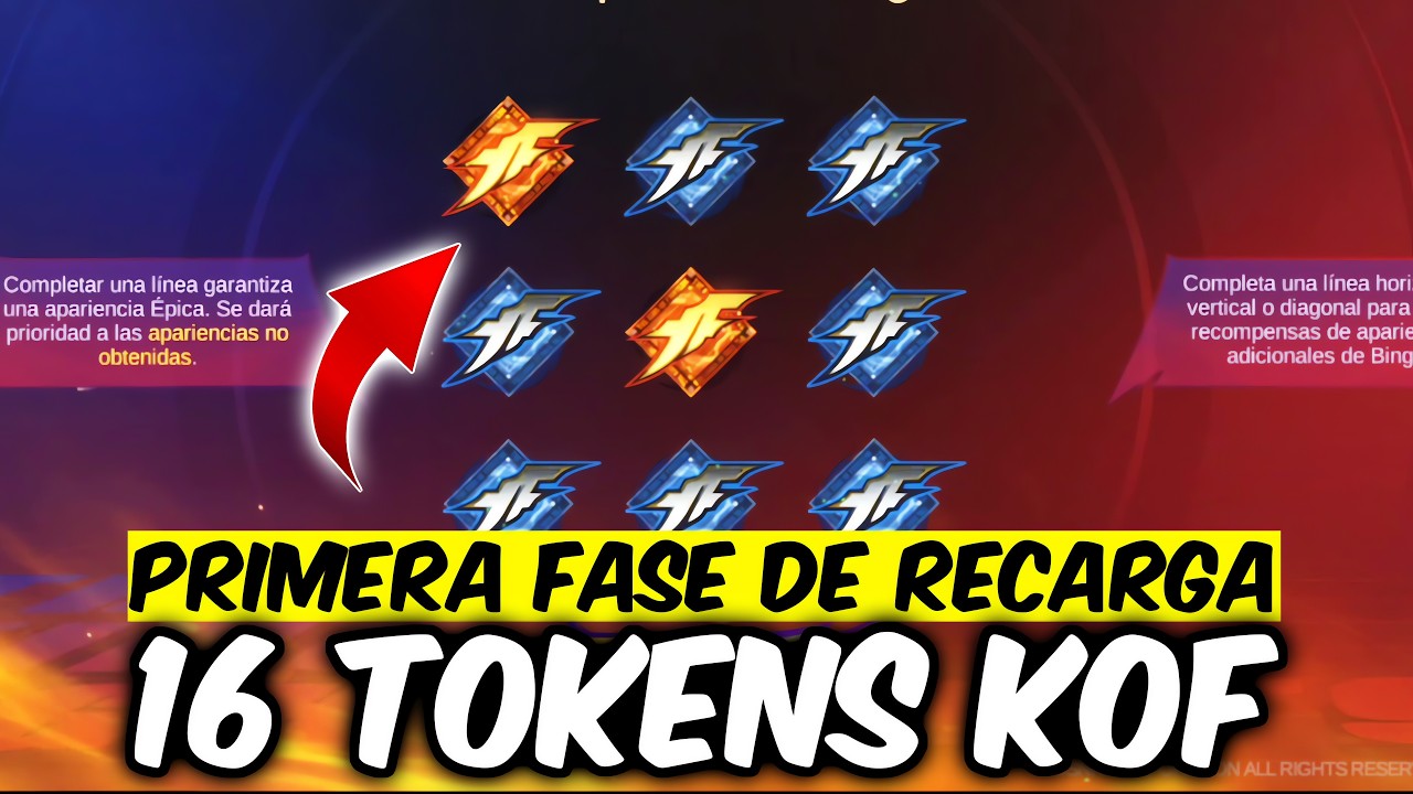 EMPIEZA LA PRIMERA FASE DE RECARGA DEL EVENTO KOF! 16 TOKENS