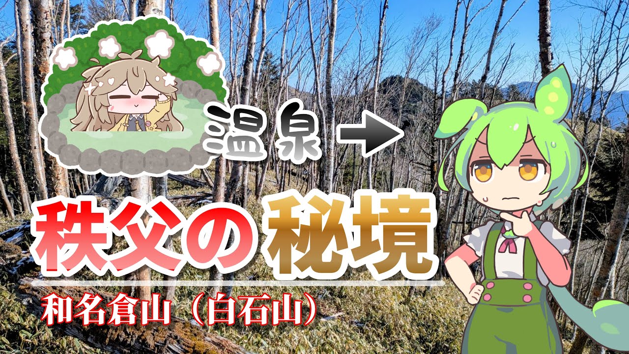 【和名倉山】温泉だけのはずが、奥秩父の秘境へお散歩？