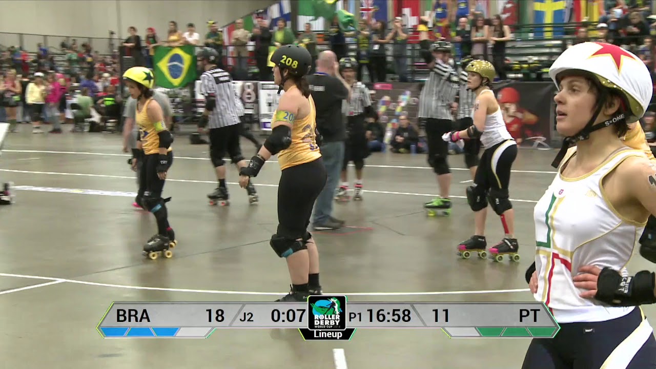 Brazil vs Portugal Roller Derby World Cup 2014