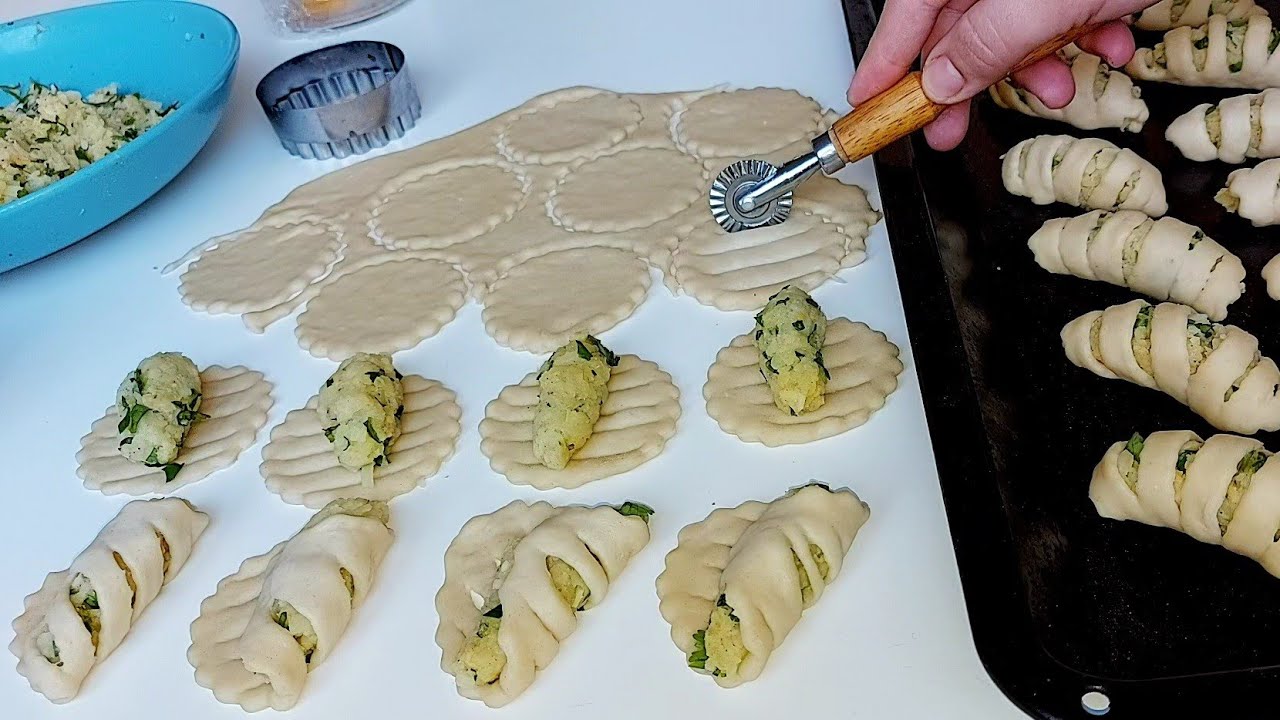 افكار لشهر رمضان🌛فطائر محشية بحشوة سريعة ولذيذة جداا بدون لحوم ولا تونة بطريقة تحضير جد مبسطة/معجنات