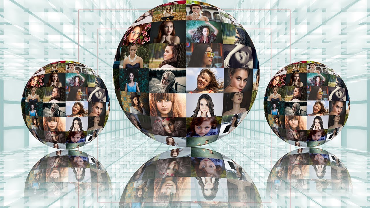 Photoshop Tutorial How To Create a Spherical Collage Effect