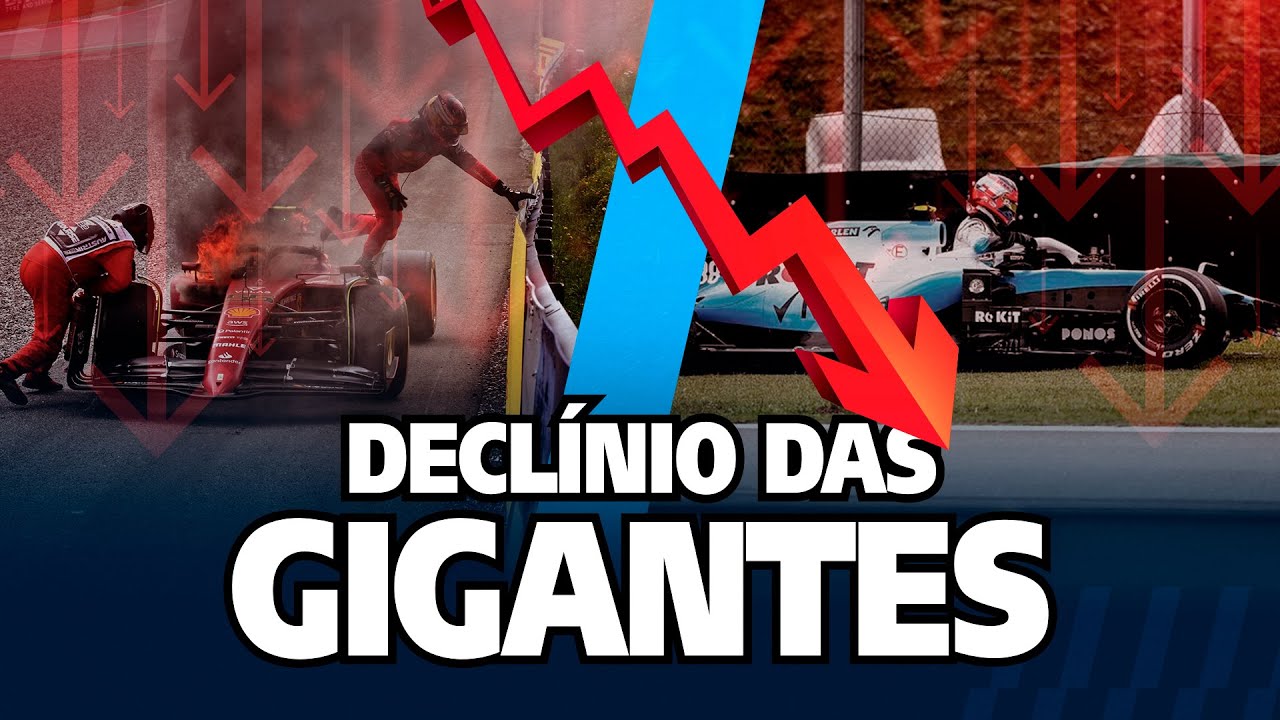 Declínio das gigantes na F1 - Ferrari, McLaren, Williams as equipes que encolheram. #formula1