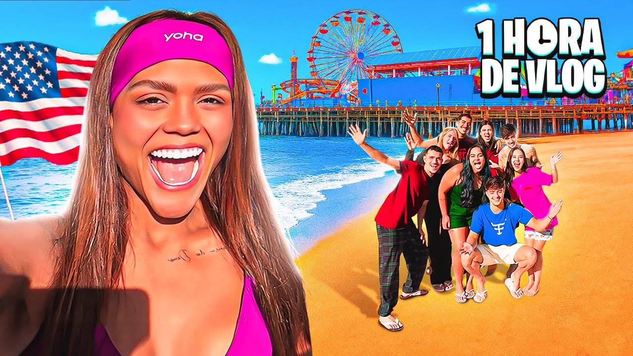 1 HORA DE VLOG NA PRAIA E NO PARQUE NOS EUA!!!