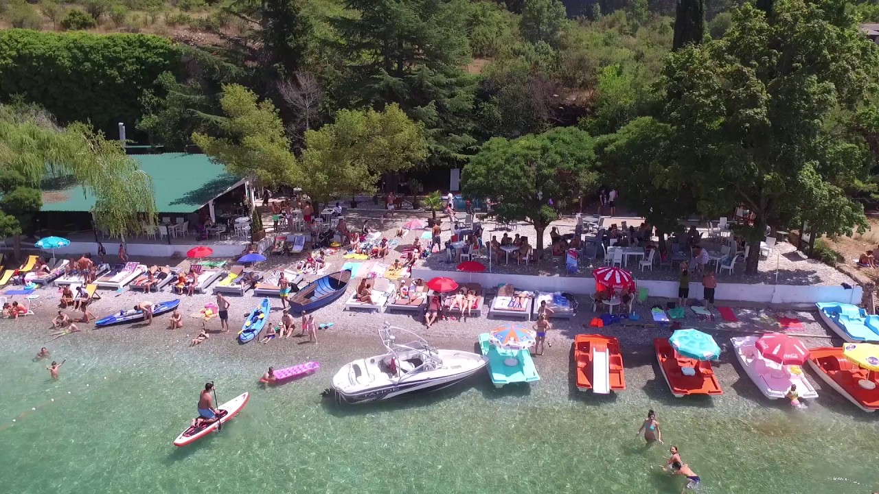 Drone view-Gradiste Beach Ohrid -2017