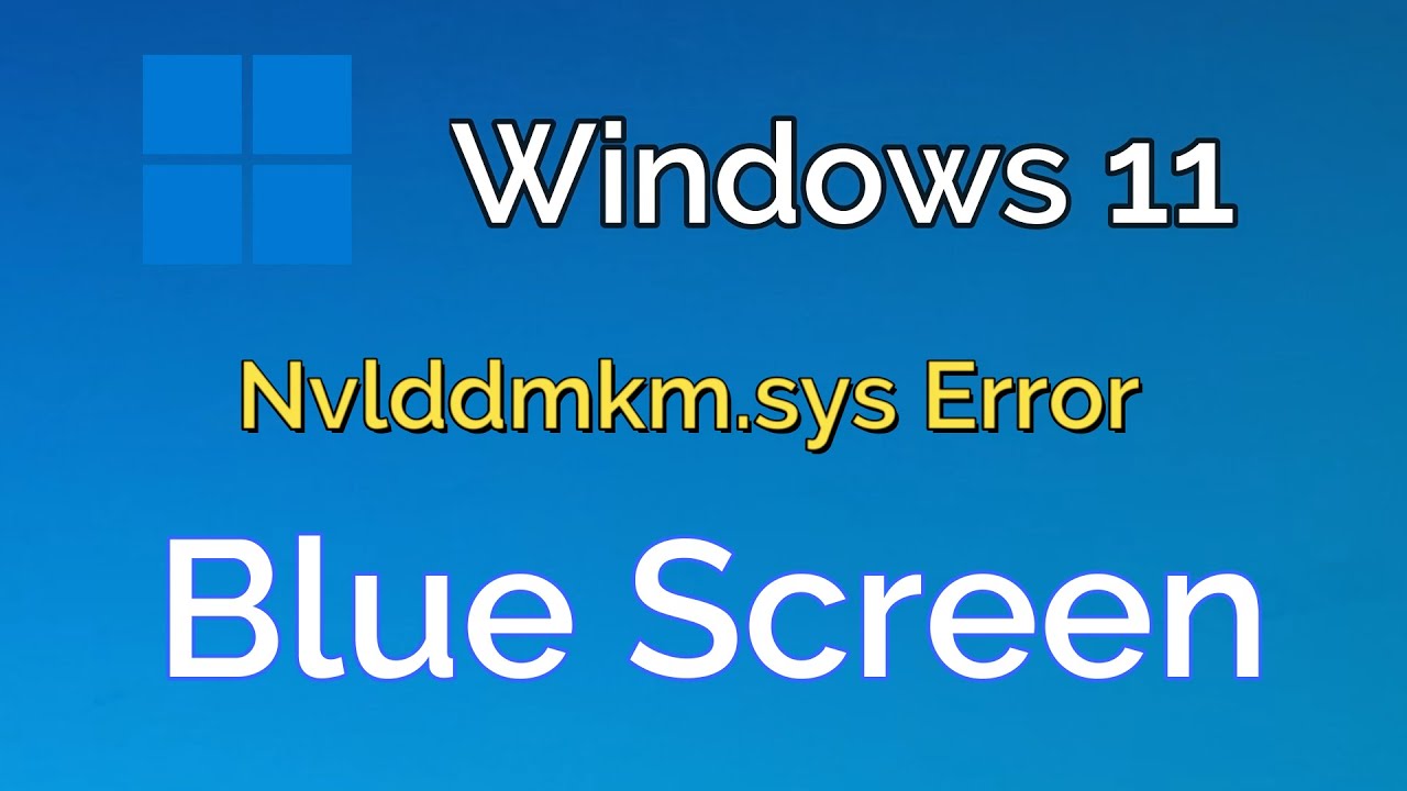 Как исправить ошибку Nvlddmkm.sys (синий экран смерти) в Windows 11