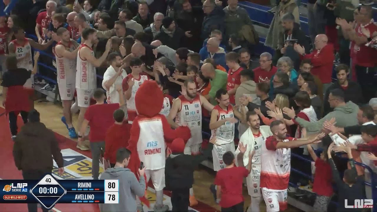 RivieraBanca Basket Rimini-Avellino Basket 80-78, il servizio