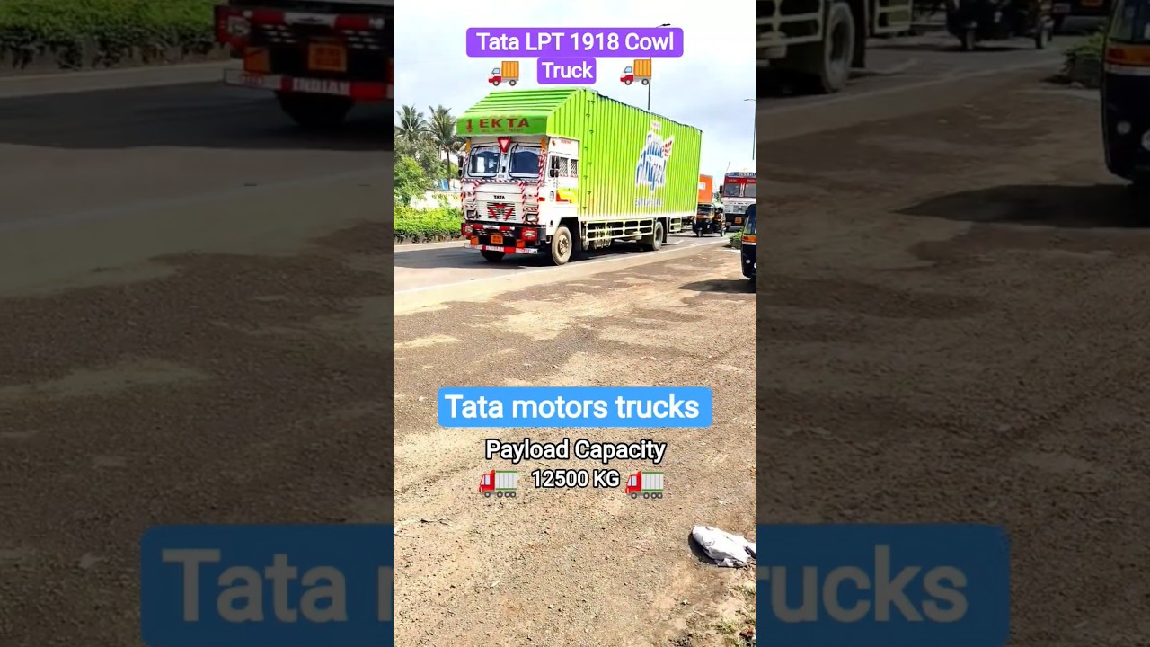 Tata LPT 1918 Cowl Truck.Power180 HP.Payload Capacity12500 KG.#tarot #msrtc #tata #short #vlog#volvo
