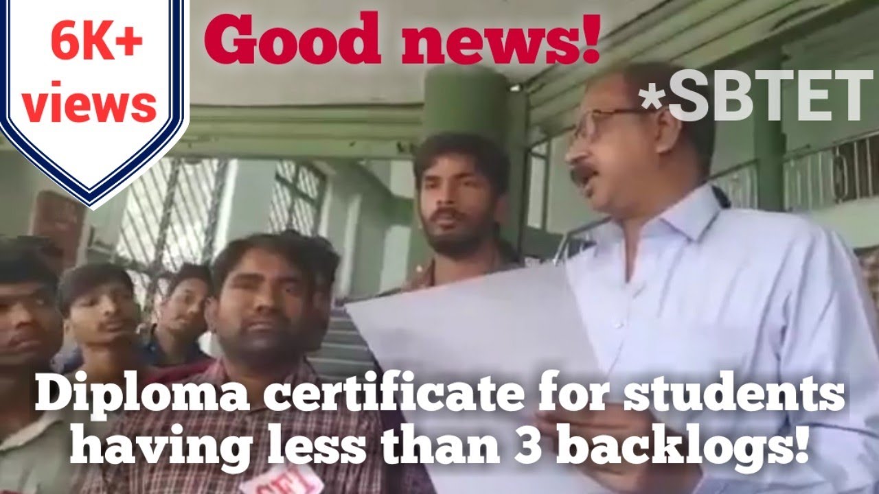 ts sbtet 2020 | good news for polytechnic students | diploma certificate for less than 3 backlogs !!