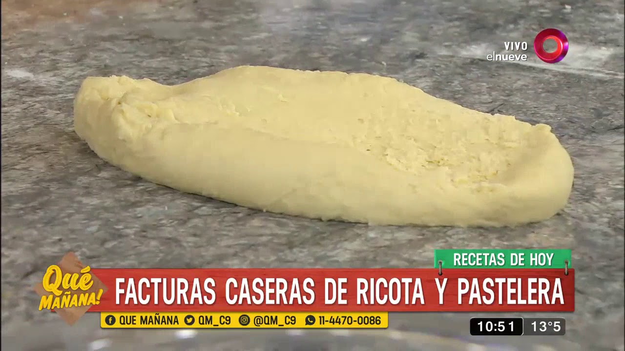 Receta dulce: Facturas caseras de ricota y pastelera