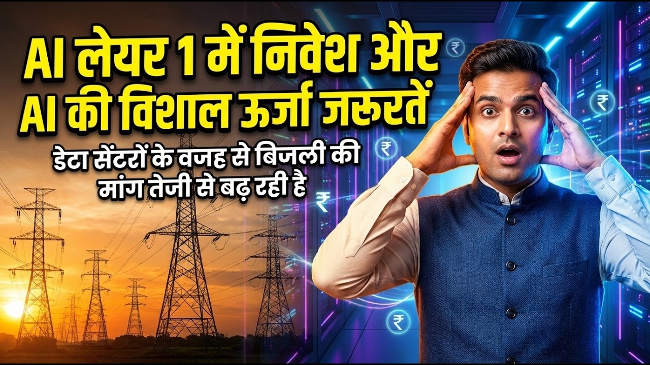 AI लेयर 1 में निवेश और AI की विशाल ऊर्जा जरूरतें: डेटा सेंटरों से बिजली की मांग #AI #EnergyDemand