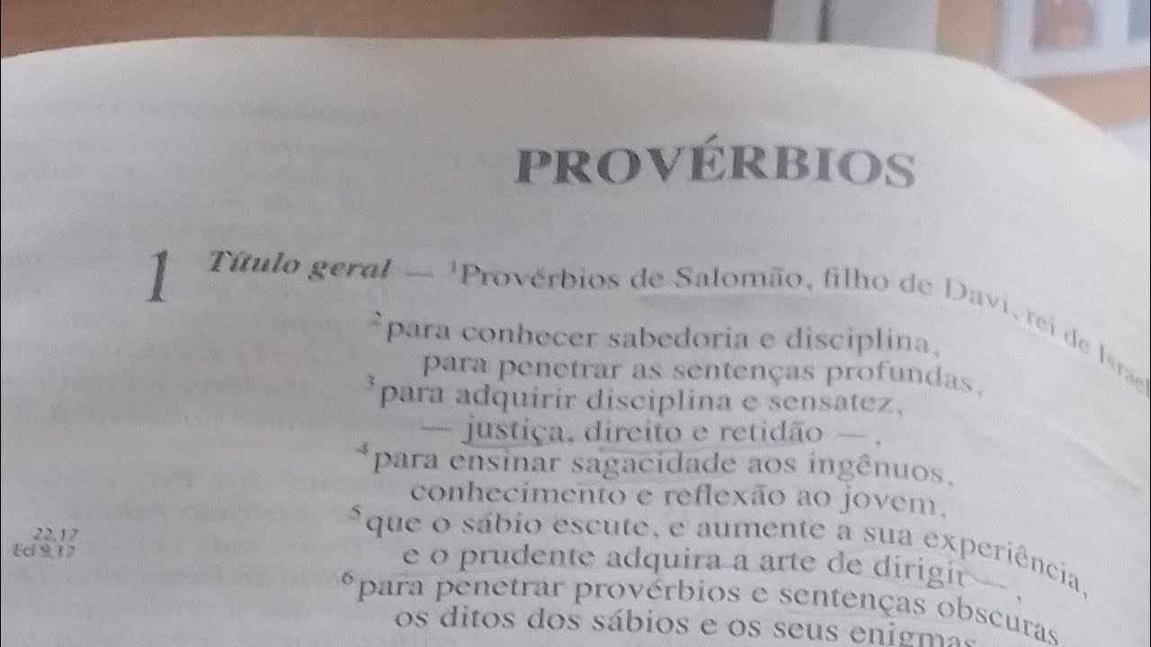 PROVÉRBIOS LEITURA. Cristão Herege está ao vivo!