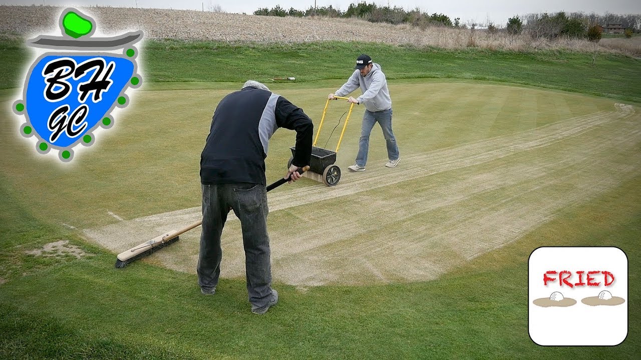 Backyard Golf Course Preparation