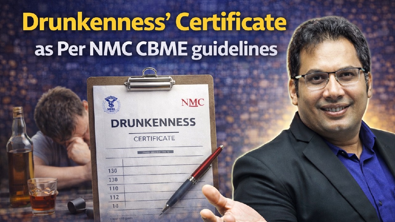 Drunkenness Certificate
