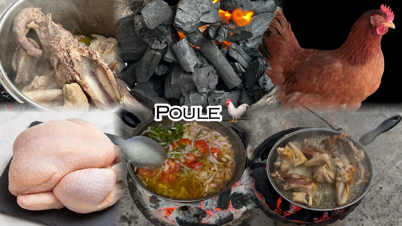 #cuisiner avec nous le poulet 🐓 dur au charbon#￼￼￼￼
