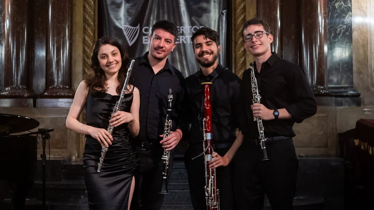 Jean Francaix Wind Quartet for Flute, Oboe, Clarinet and Bassoon.