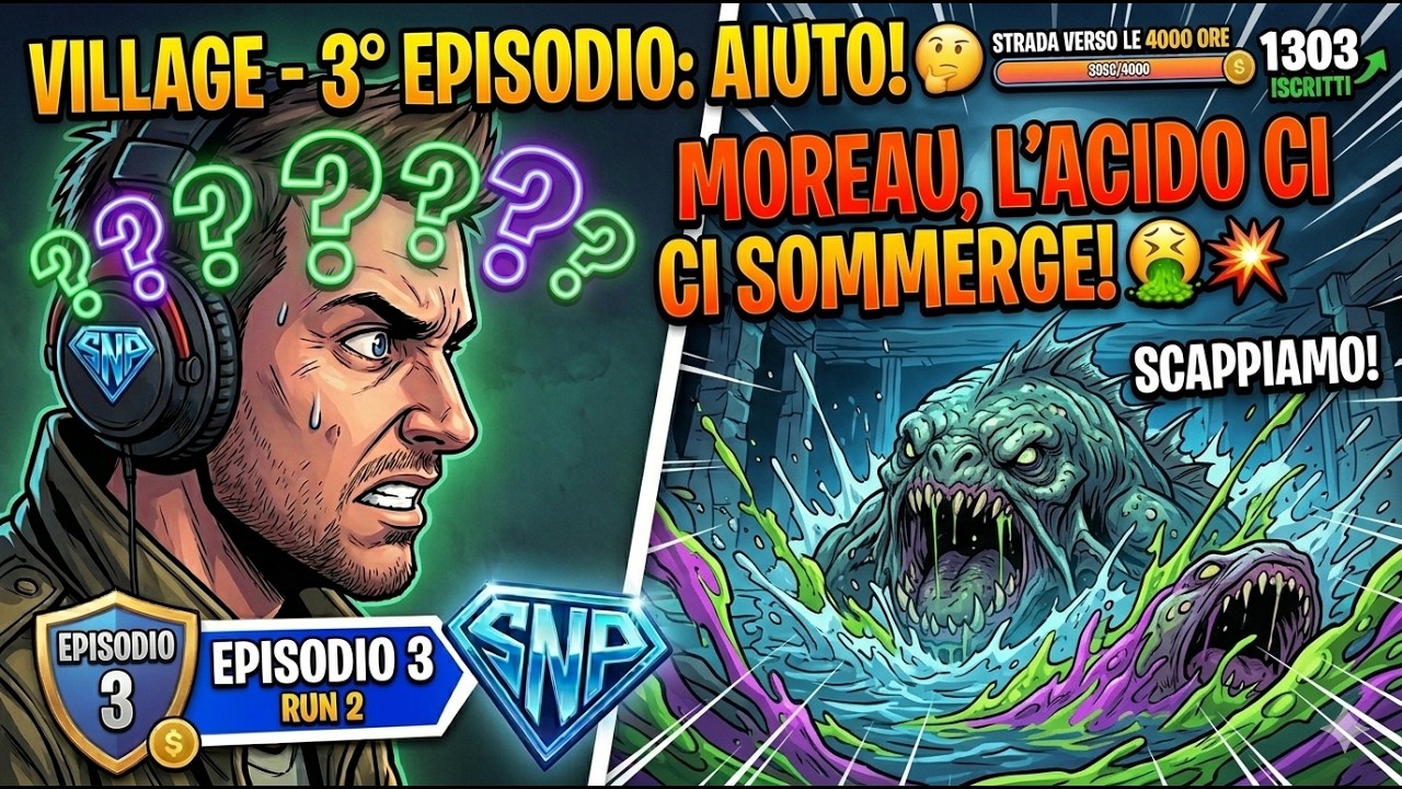2a Run - RESIDENT EVIL VILLAGE | EPISODIO 3: LA VENDETTA DI MOREAU! 🤮💥 (Road to 4000 Ore) #Village