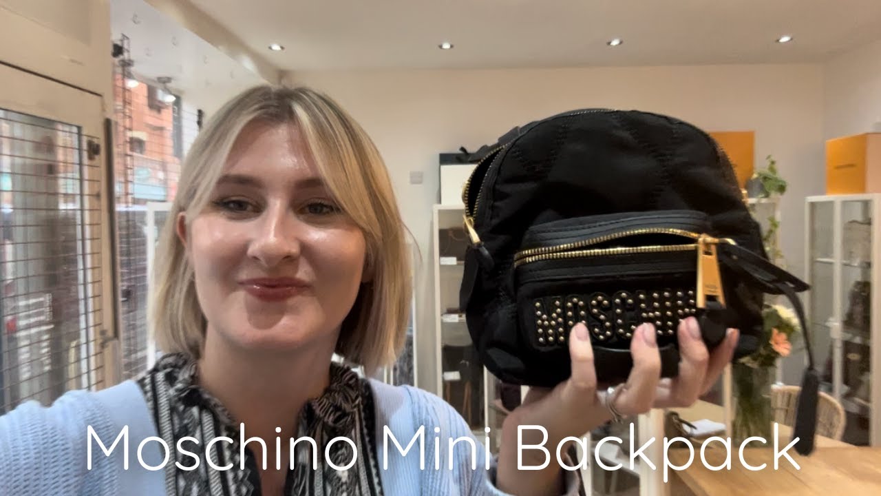 Moschino Studded Mini Backpack Review