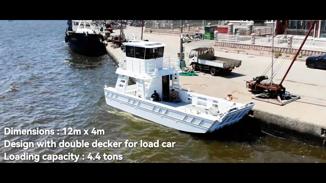 Gospel Boat landing craft 12m Aluminum Landing Craft Work Boat Sea Trial #landingcraft #boat #boats
