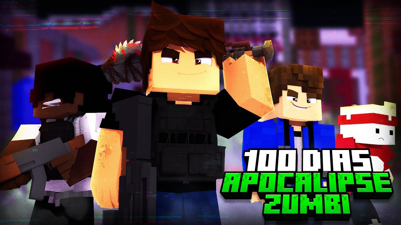 SOBREVIVI 100 DIAS em um APOCALIPSE ZUMBI - O FILME