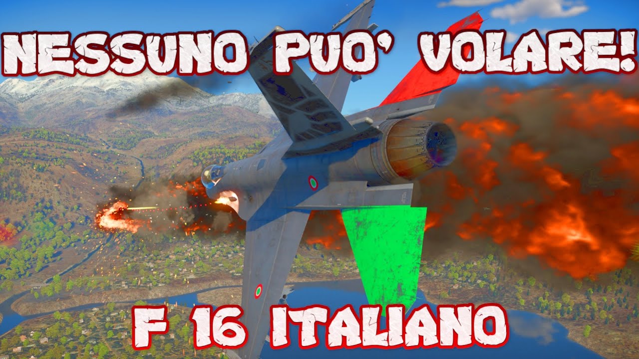 NO FLY ZONE CON F-16 ITALIANO! - Gameplay War Thunder ITA