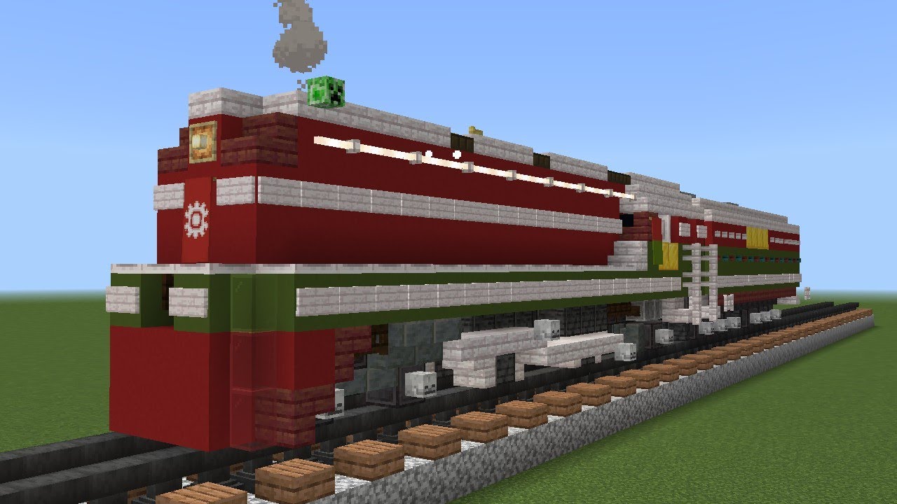 Minecraft Tutorial Christmas Steam Locomotive Fantasy Train