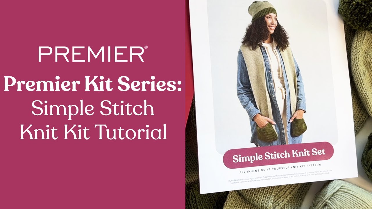 Premier® Yarns — руководство по набору для вязания простым стежком