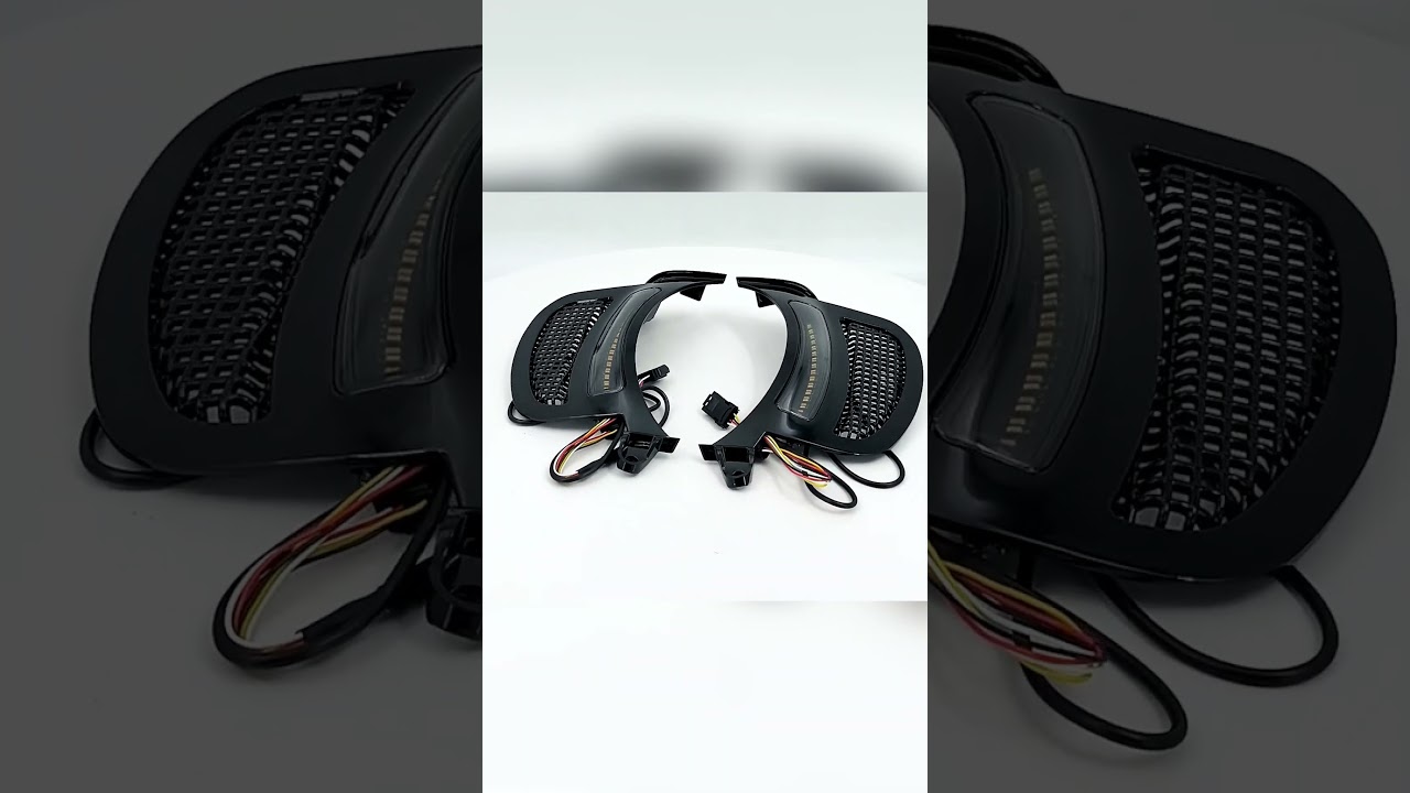 Harley Road Glide Headlight Vent Accent LED Side Lights #harleydavidson