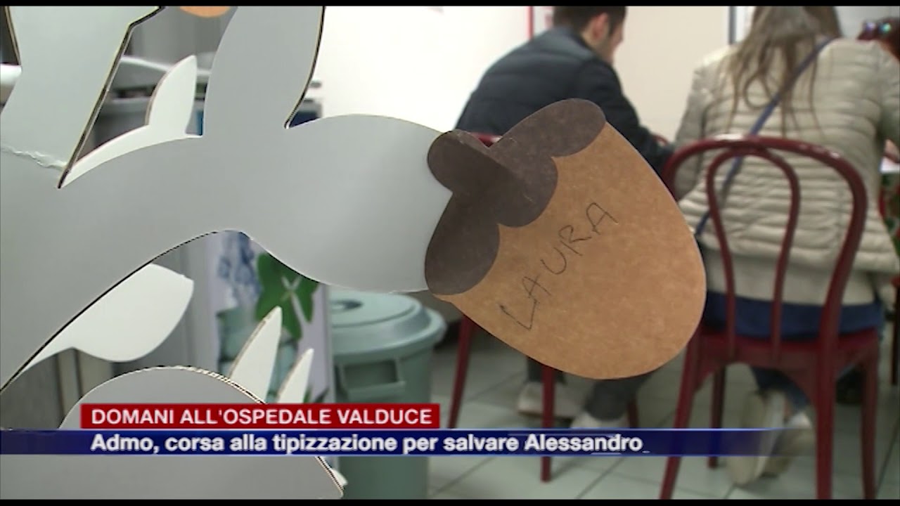 Etg - Midollo Osseo, tipizzazione domani al Valduce di Como per Alessandro