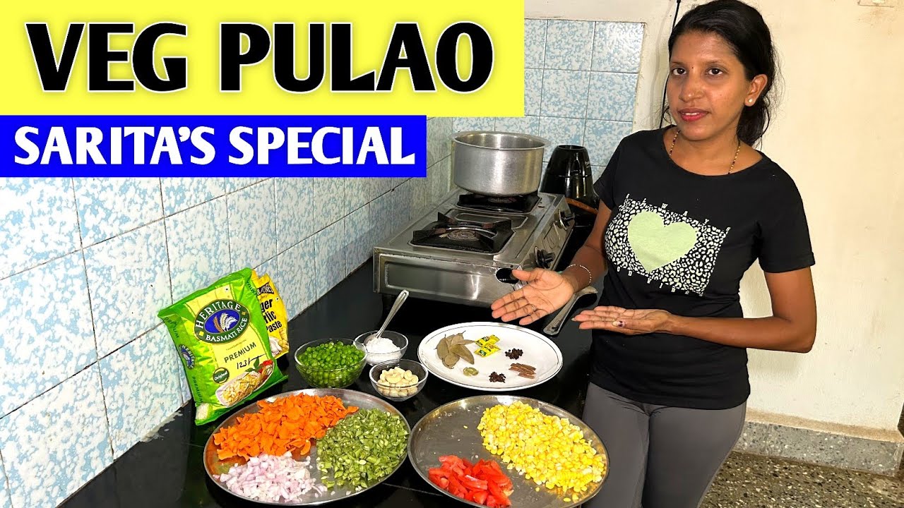 Veg Pulao Recipe | How to Make Veg Pulao | Francis & Sarita Vlogs | Goan Couple