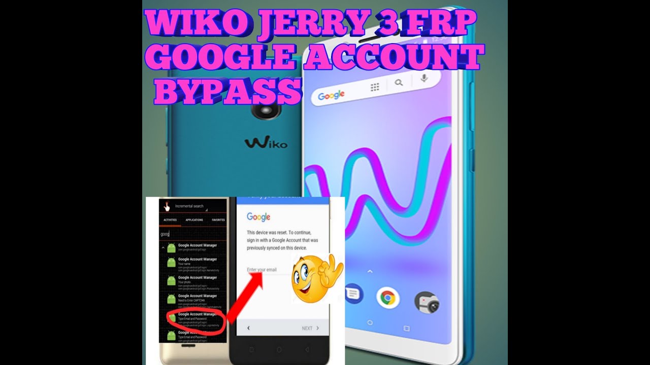 BYPASS FRP SUNNY WIKO JERRY3 V8.1.0(W_K300) REMOVE GOOGLE ACCOUNT