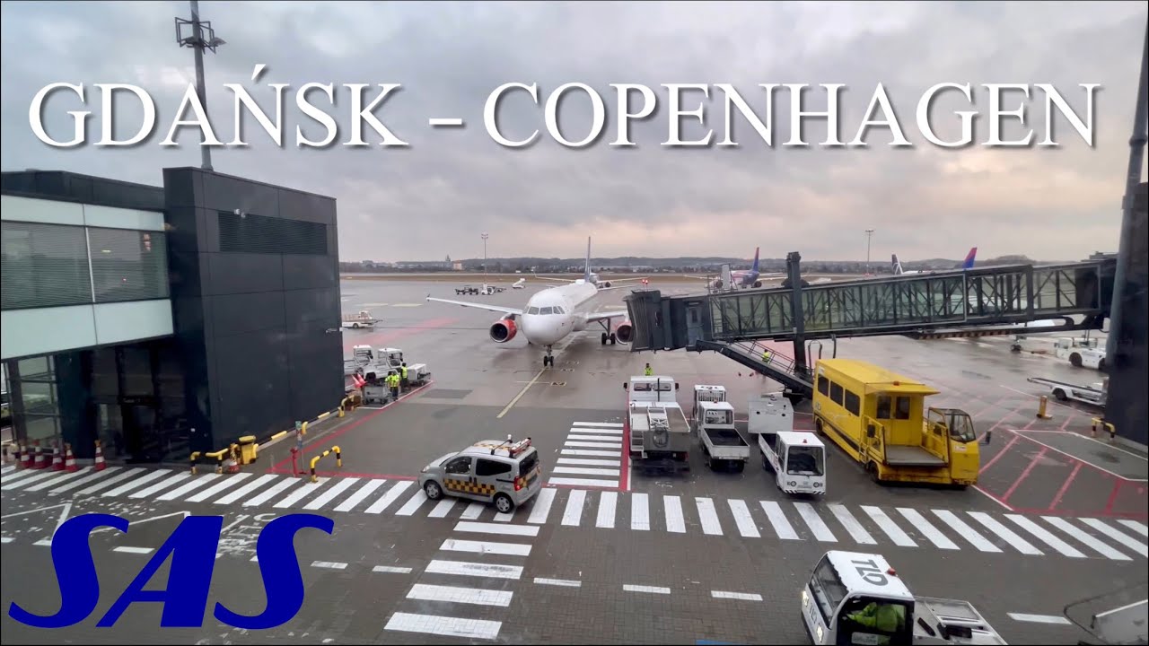 Flying SAS. Gdańsk - Copenhagen (Delayed due to technical issues)