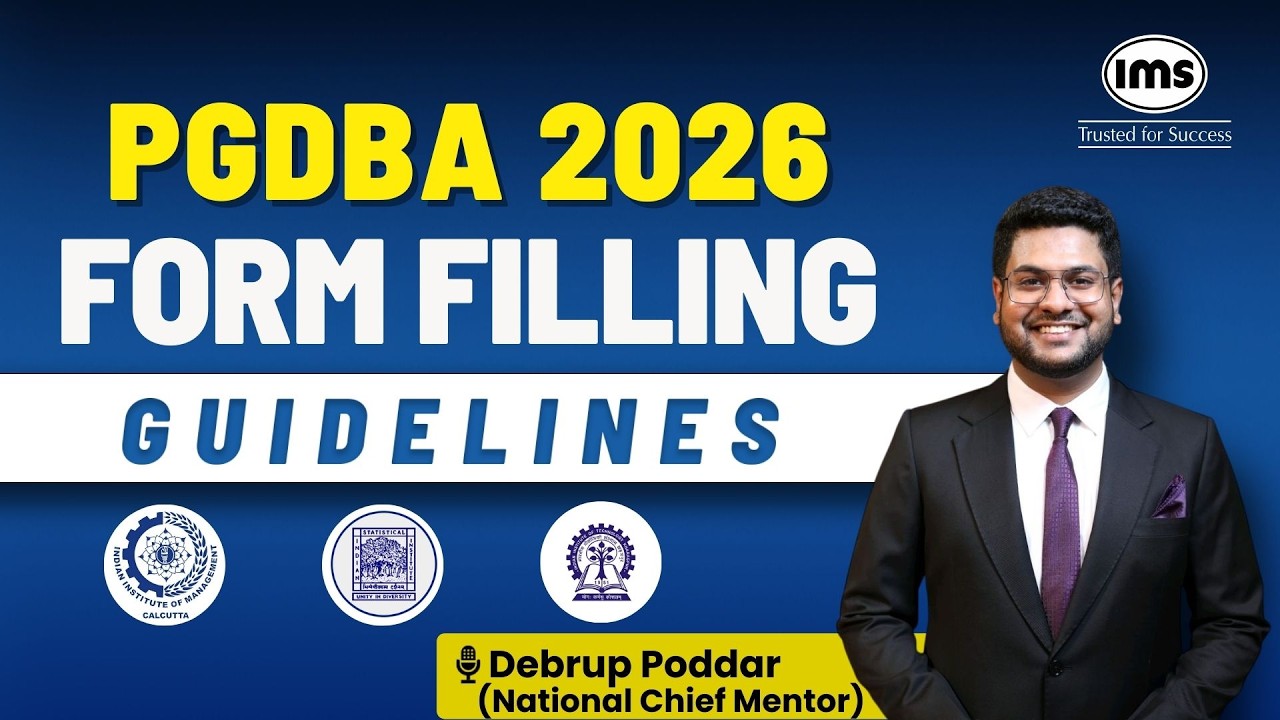 PGDBA form filling 2026 | IIT KGP, ISI Kolkata, IIM Calcutta | How to fill PGDBA form 2026 | Debrup