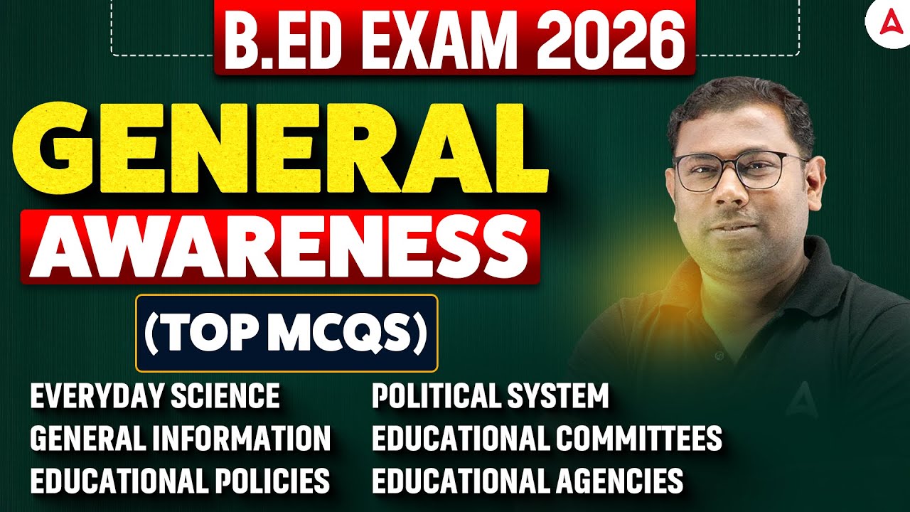 Odisha B.ED Entrance Exam Preparation 2026 I B.ED General Awareness MCQs | by Ashok Sir