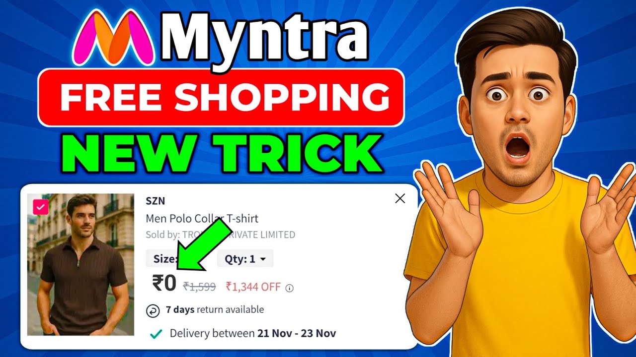 Myntra Free Shopping 🔥 Myntra Coupon Code Today | Myntra offers today | Myntra birthday blast 2026