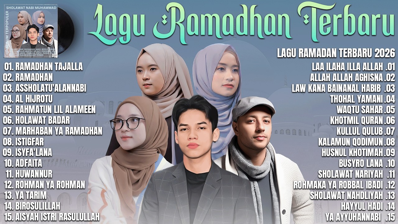 LAGU RAMADHAN ADZANDO DAVEMA, MAHER ZAIN, NISSA SABYAN, RISA SOLIHAH, AI KHODIJAH FULL ALBUM TERBAIK