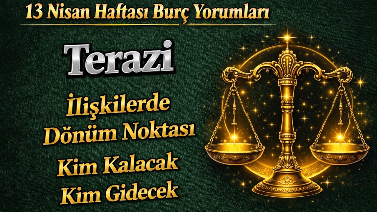 Terazi Burcu - Y&uuml;kselen Terazi - 13 Nisan Haftalık Bur&ccedil; Yorumları