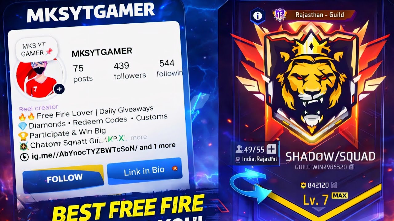 🔴 DAY-8 : GUILD TEST |1V1 1V2 OTHER |Only For Grandmaster & Pro Rushers! 💀 | MKS YT GAMER