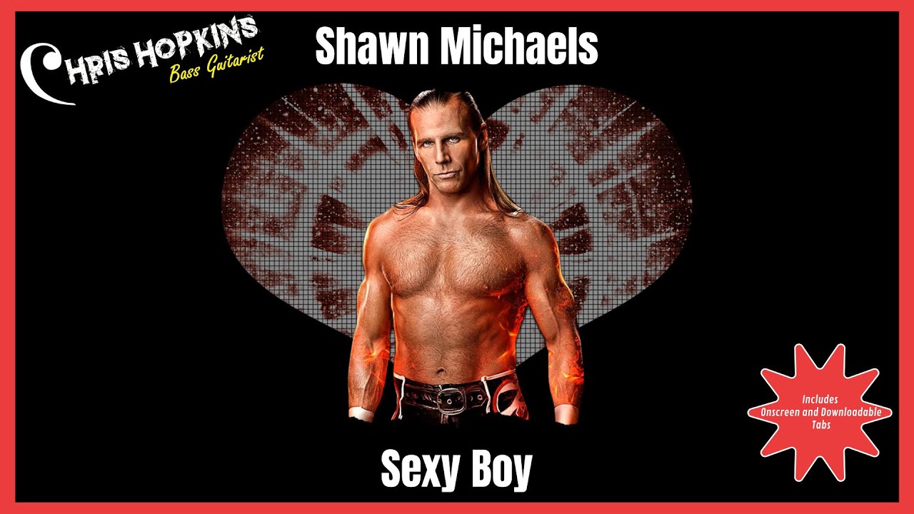 EP 95 Shawn Michaels - Sexy Boy - Bass Cover (Includes onscreen and downloadable tablature)
