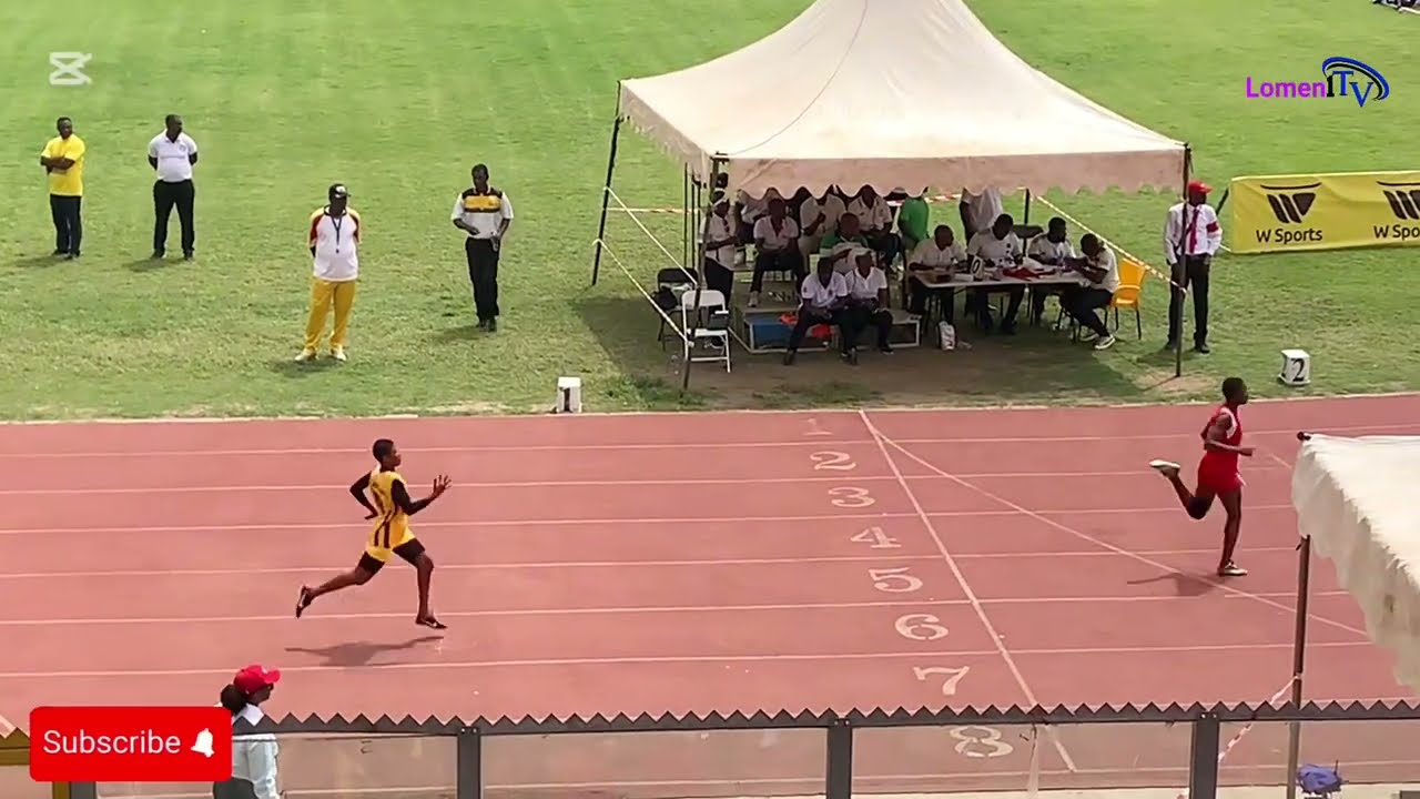 OKESS wins girls 4x100m. Heat 3. Super Zonals. Ashanti Region. 2025.