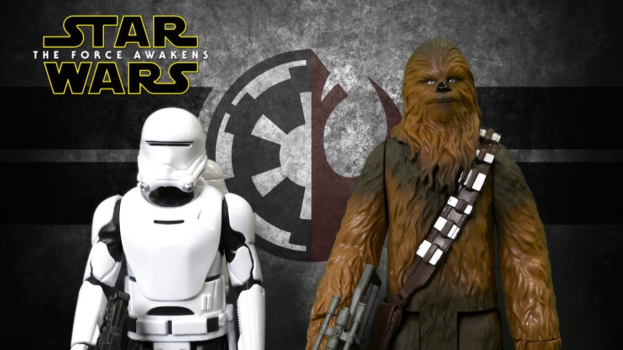 Star Wars The Force Awakens 12 inch Chewbacca & Flametrooper from Hasbro