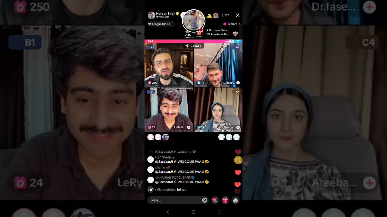 Haider Shah live on TikTok Rajab family Haider Shah TikTok live braod.05/03/2026